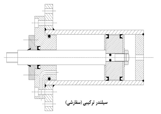 سیلندر هیدرولیک ترکیبی سیلندر هیدرولیک ترکیبی